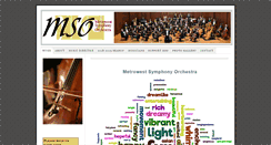 Desktop Screenshot of metrowestsymphony.org