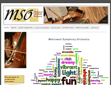 Tablet Screenshot of metrowestsymphony.org